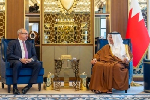 HRH the Crown Prince Prime Minister receives the outgoing Ambassador of the State of Israel to the Kingdom of Bahrain