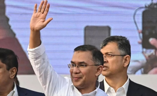 Prime minister hopeful Rahman returns from exile ahead of polls