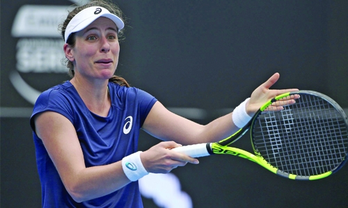 Konta suffers first-round exit