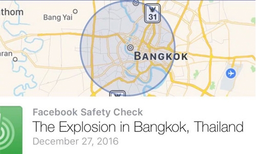 Facebook Safety Check triggers false Bangkok bomb scare