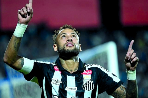 Neymar scores twice, mocks critics on Santos return Neymar scores twice, mocks critics on Santos return