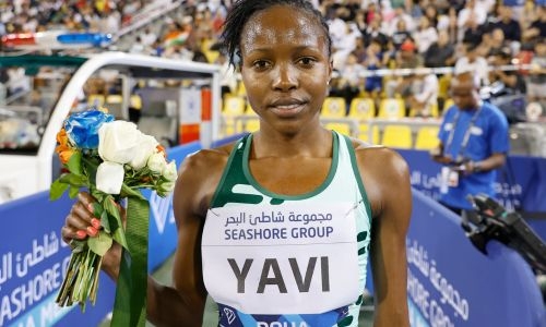 Bahraini athlete Winfred Yavi claims victory in season debut Bahraini athlete Winfred Yavi claims victory in season debut