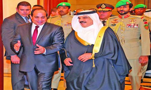 HM the King receives El Sisi HM the King receives El Sisi