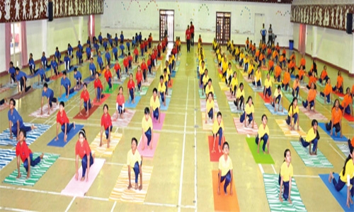 International Yoga Day Celebrated in ISB