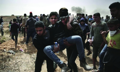 528 injured in Gaza clashes