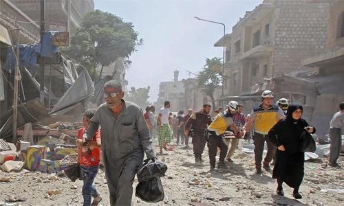 Damascus pounds jihadist bastion, ignoring Trump warning Damascus pounds jihadist bastion, ignoring Trump warning