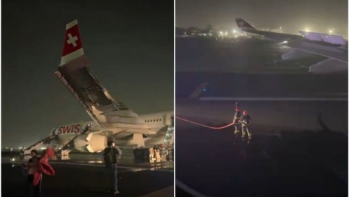 Swiss Air Flight LX147 Aborts Takeoff in Delhi After Engine Fire; 6 Injured