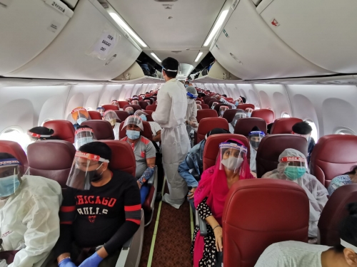 Repatriation flight departs for New Delhi