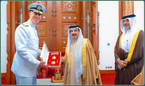 His Majesty the King Awards US Naval Commander with Order of Bahrain