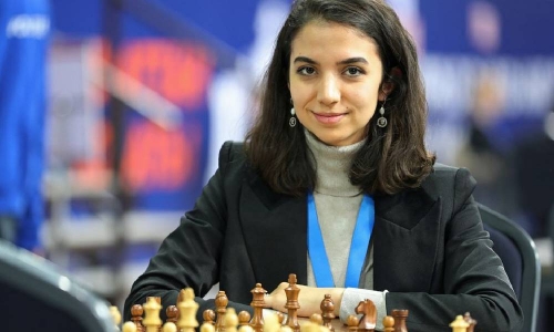 Iranian chess player appears at Kazakhstan tournament without hijab for second day Iranian chess player appears at Kazakhstan tournament without hijab for second day