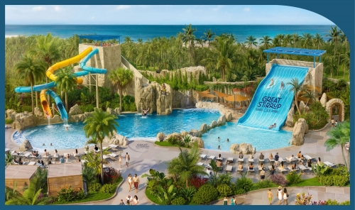 Norwegian Cruise Line Unveils Massive Waterpark at Its Private Island in the Bahamas