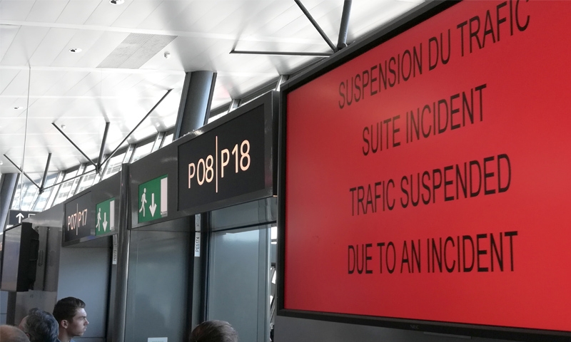 Driver rams French airport terminal before runway chase