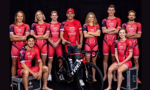 HH Shaikh Nasser expresses confidence in Team Bahrain Victorious 13 in Super League Triathlon