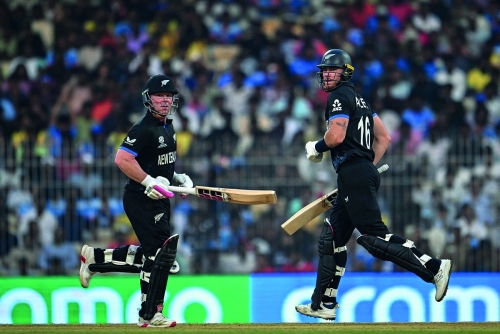 New Zealand set new T20 World Cup record partnership to crush UAE 