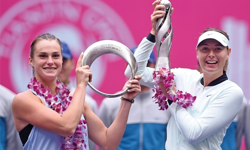 Sharapova wins first title since drug ban Sharapova wins first title since drug ban