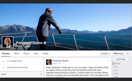 Obama joins Facebook