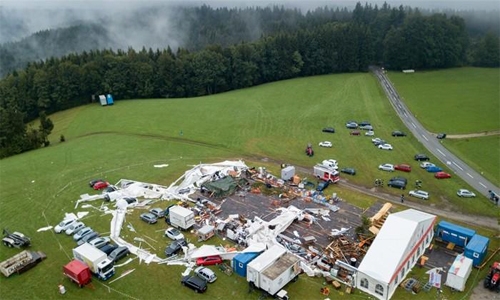 Two dead in Austria as storm wrecks marquee