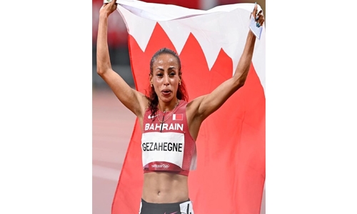 Bahrain’s Kalkidan Gezahegne wins 10,000m silver!