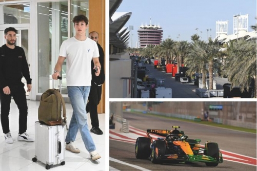 F1 stars arrive for Bahrain Testing
