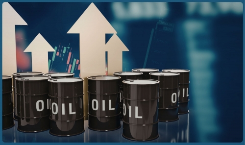 Oil rises, bond yields weigh on stocks