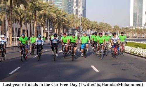 Car-free day in Dubai on February 21 Car-free day in Dubai on February 21