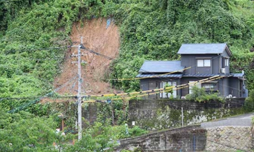 Japan on landslide alert as heavy rains lash south