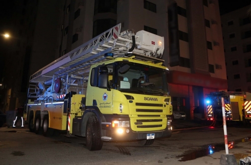 Building evacuated after fire in Al Hoora