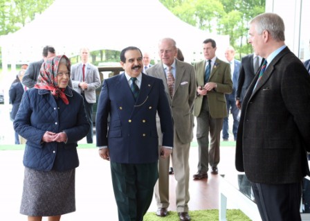 HM the King meets Queen Elizabeth II, attends Windsor International Endurance Race HM the King meets Queen Elizabeth II, attends Windsor International Endurance Race