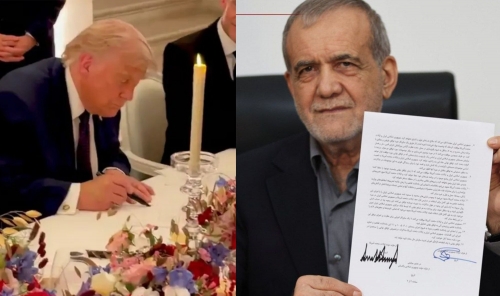 Trump Signs US-Iran Memorandum at Versailles Trump Signs US-Iran Memorandum at Versailles