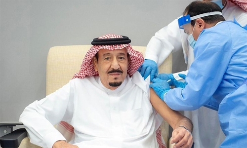 Saudi King receives 1st dose of Coronavirus vaccine Saudi King receives 1st dose of Coronavirus vaccine
