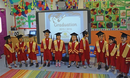 Budaiya Pre-School holds graduation ceremony for reception class