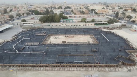 Isa Town primary school foundation work completed Isa Town primary school foundation work completed