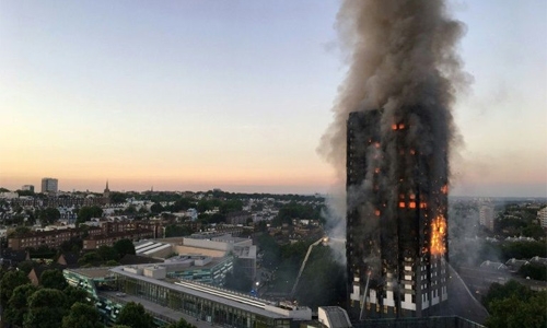 At least six dead in London tower block fire