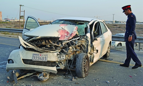Two people were injured in road mishap