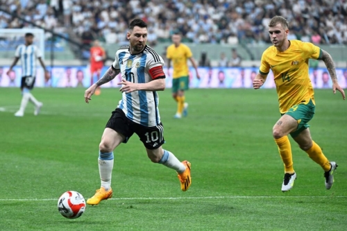Messi scores rapid goal as Argentina down Australia in Beijing friendly Messi scores rapid goal as Argentina down Australia in Beijing friendly