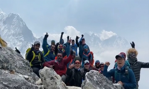 Bahrain Everest team reach Lobuche peak