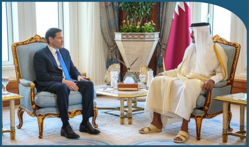 US Secretary of State Marco Rubio Meets Qatari Emir Amid Tensions Over Israeli Strike