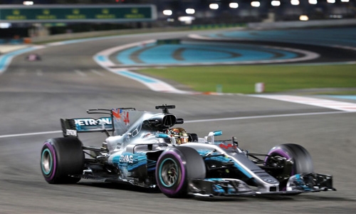 Hamilton fastest in Abu Dhabi practice