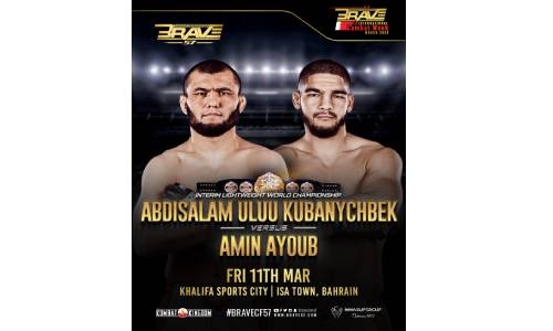 Champ Amir out indefinitely, Ayoub to face Kubanychbek for interim title at BRAVE CF 57