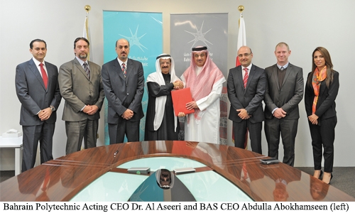 Bahrain Polytechnic, BAS sign MoU Bahrain Polytechnic, BAS sign MoU