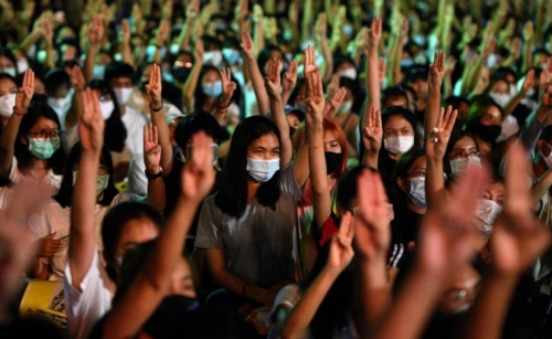 Thai PM 'concerned' after student protest new demands on monarchy
