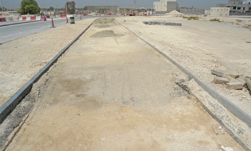 Work on Zayed Town road  development underway
