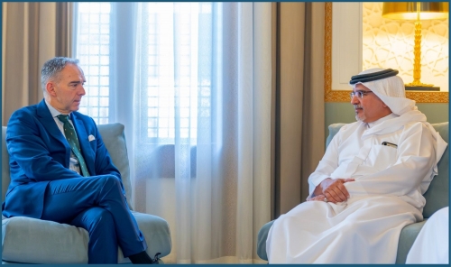 HRH Crown Prince and Prime Minister Meets IISS Trustee Chair