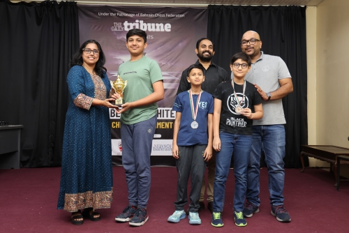 Young Minds Shine at BLACK & WHITE Chess Tournament in Bahrain