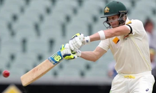 Smith unbeaten on 59 as Aussies reply to England’s 294