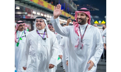 HRH Prince Salman attends Saudi F1 Grand Prix