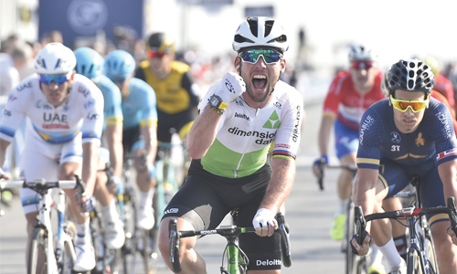 Cavendish wins Dubai Tour stage 3