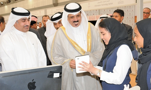Education Minister opens Bahrain Training Institute expo