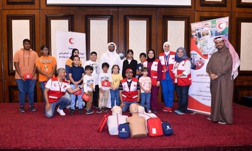 BRCS trains Royal Humanitarian Foundation children on first aid