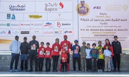 HH Shaikh Nasser leads 40km children’s race